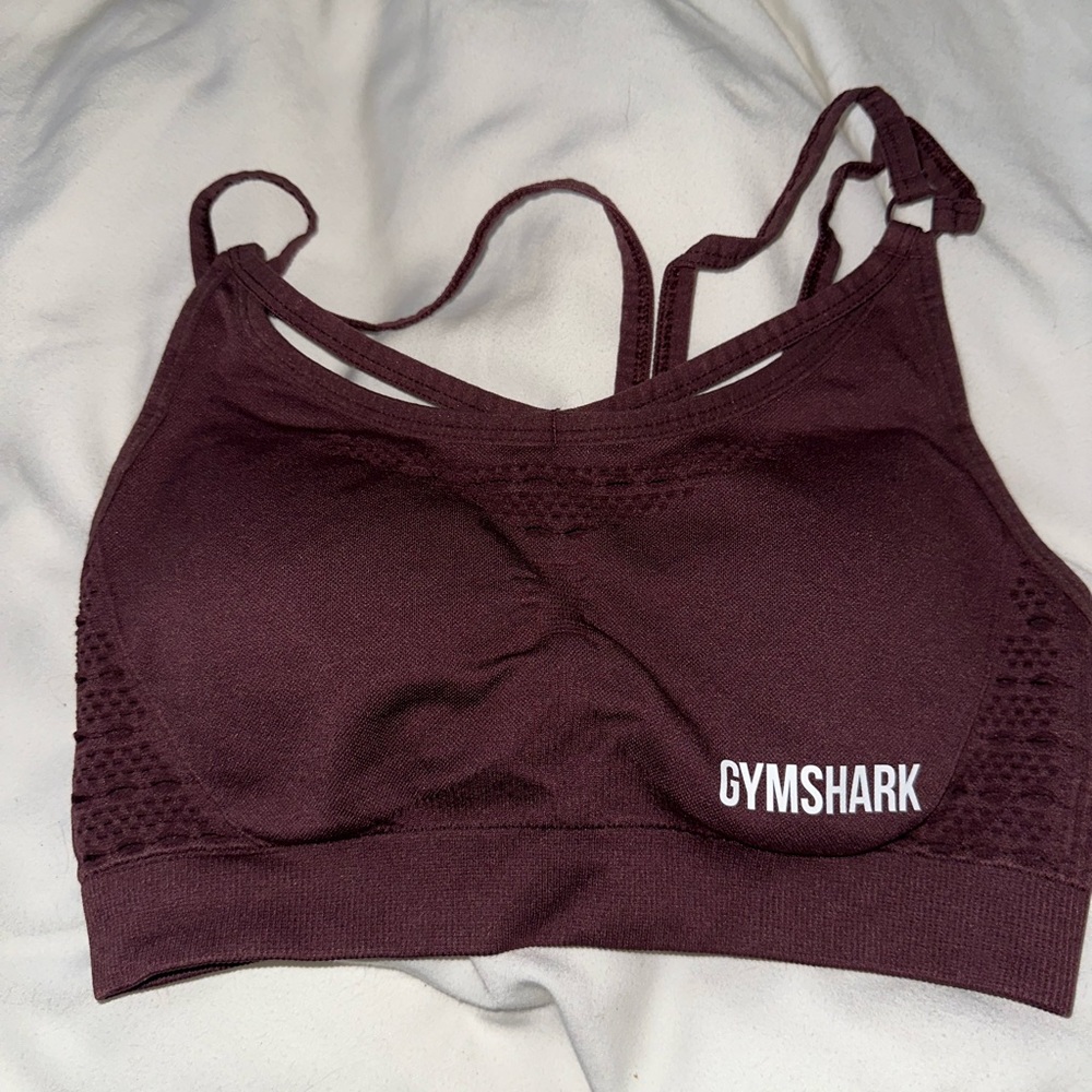 WARM BROWN GYMSHARK VITAL SEAMLESS SPORTS BRA